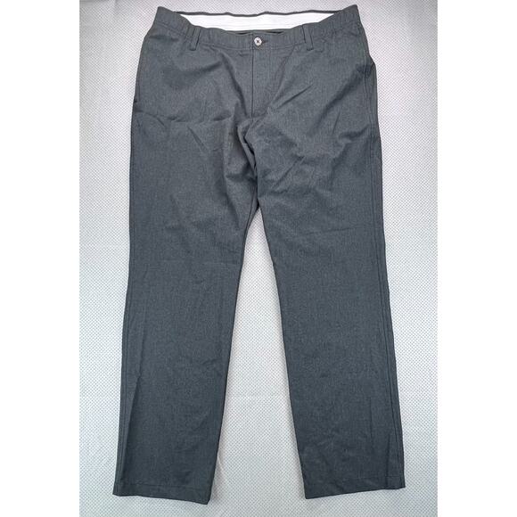 Under Armour Vented Pants Mens 40x32 Charcoal Gray Golf Performance Stretch - Picture 1 of 10